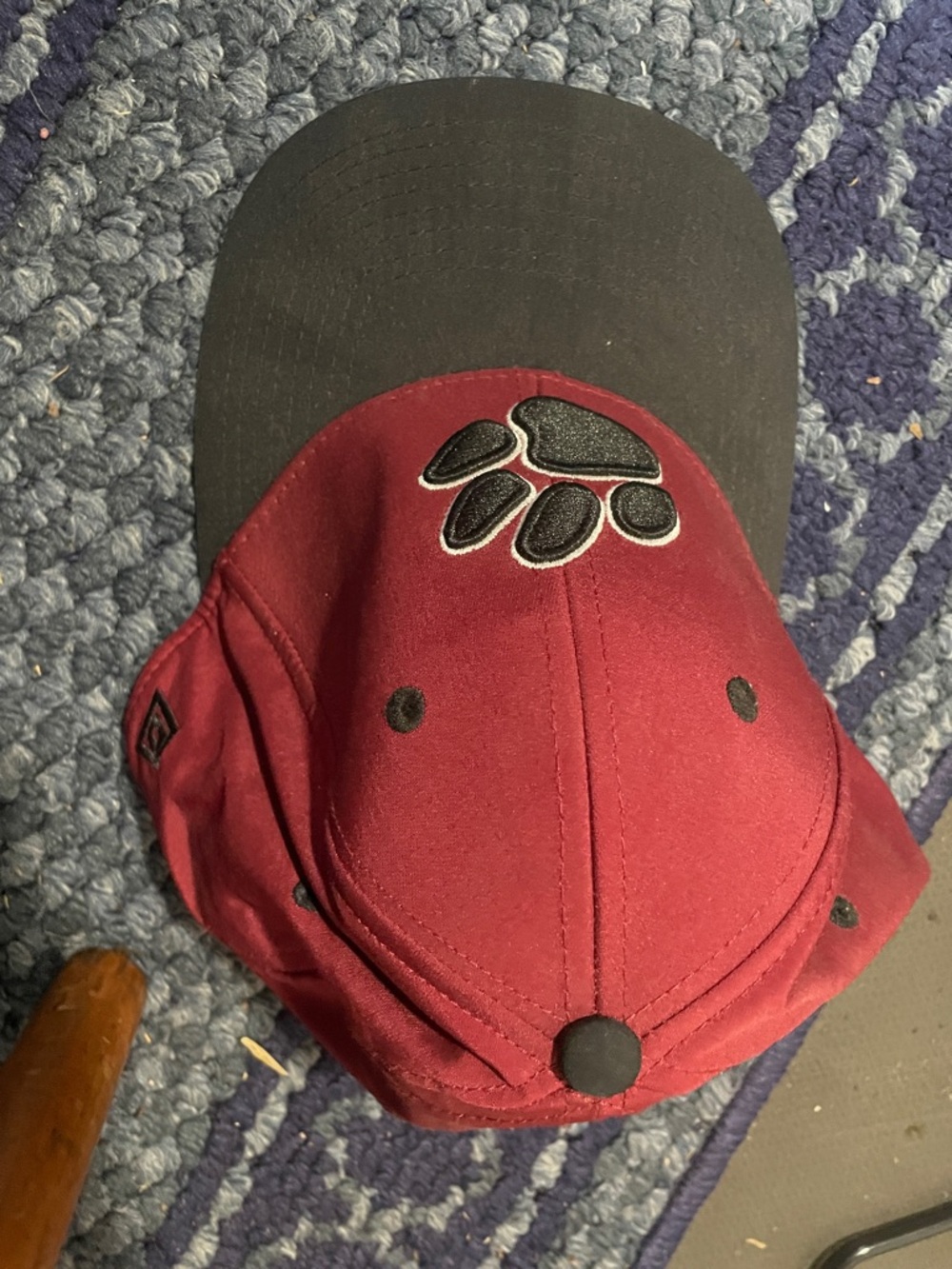 Men's Red and Black Baseball Cap with Paw Patch